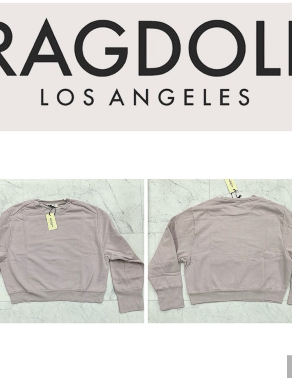 Ragdoll Mauve Crewneck Sweatshirt